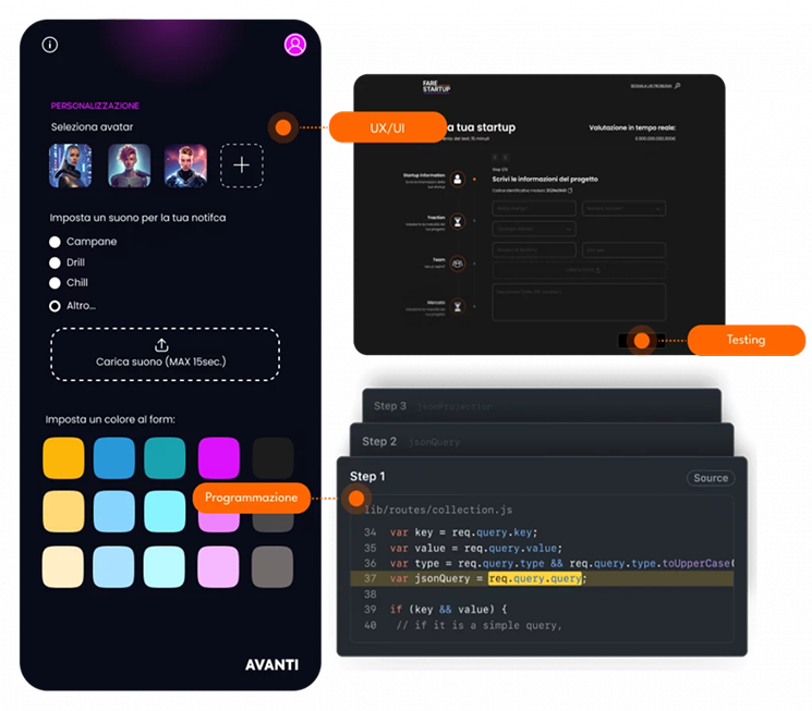 Immagine di sviluppo app innovativo