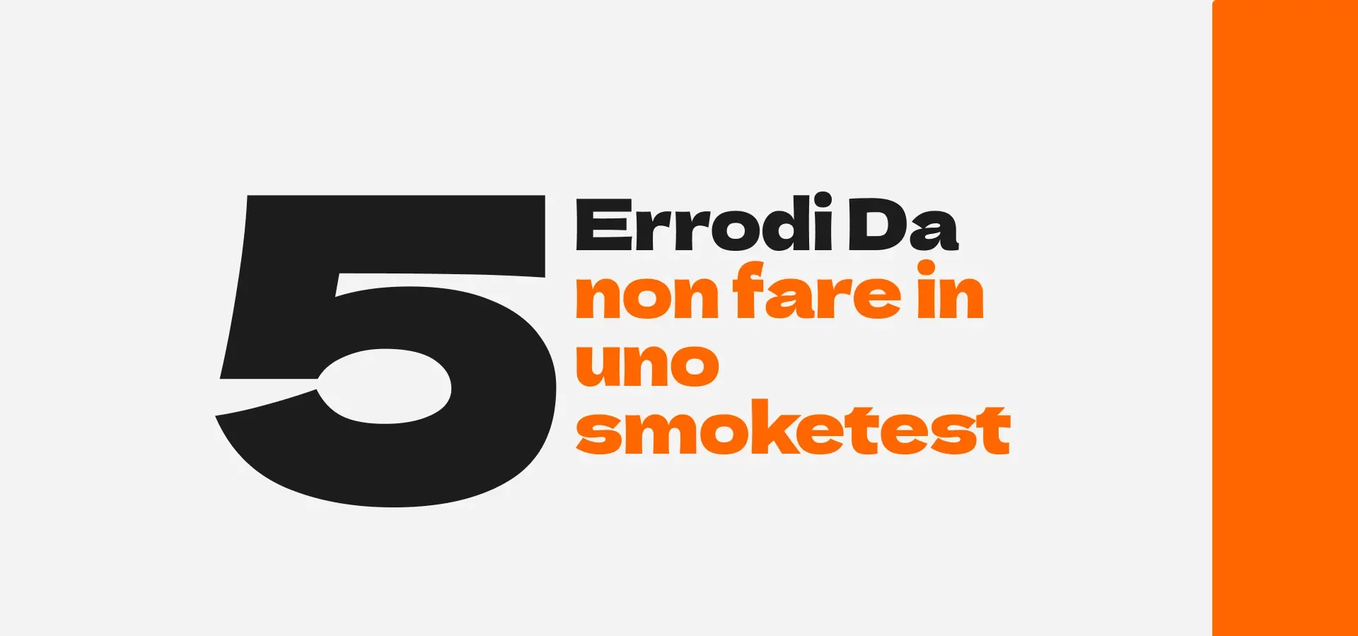 Errori Smoke test